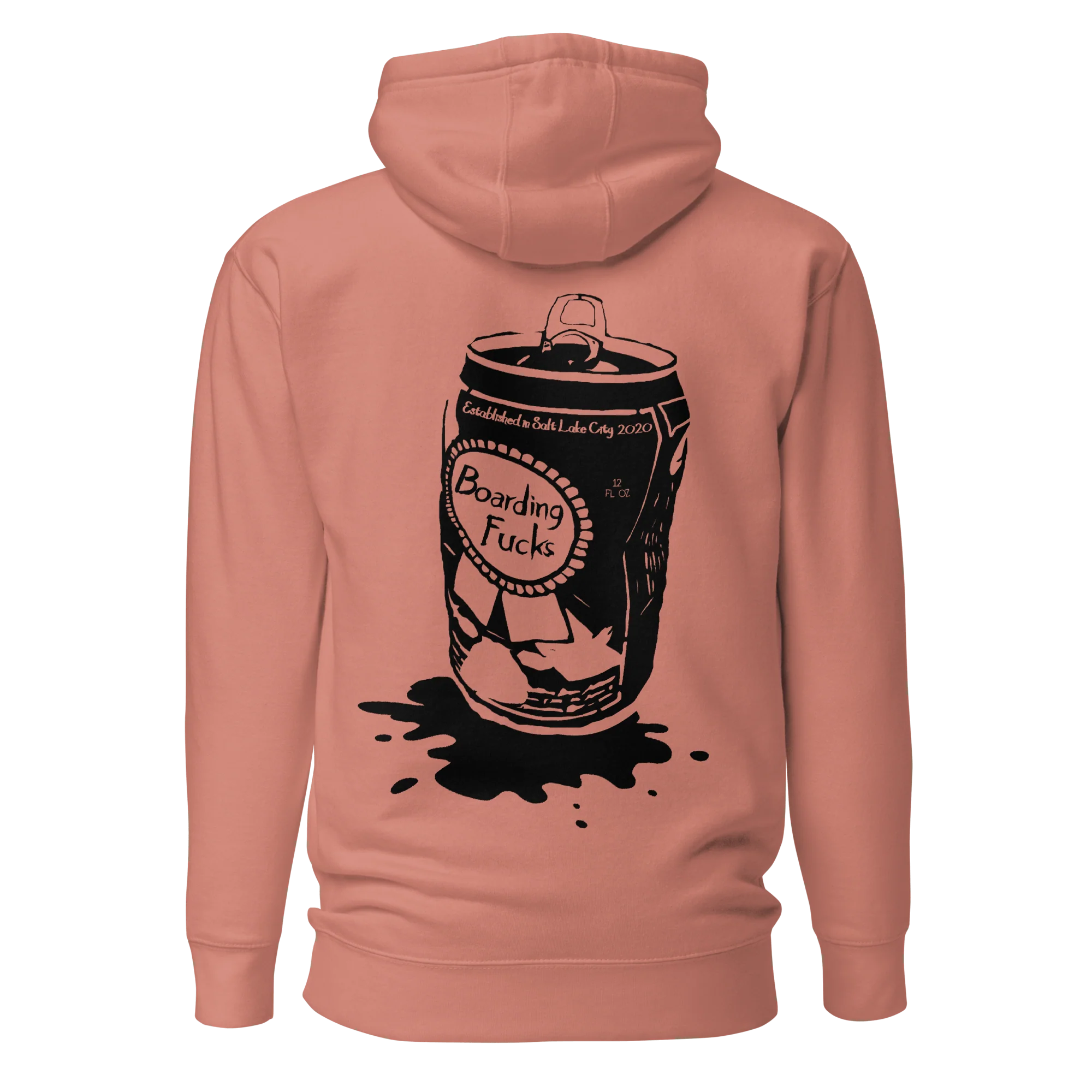 Boarding Fucks Hoodie - Beer Can - Image 5