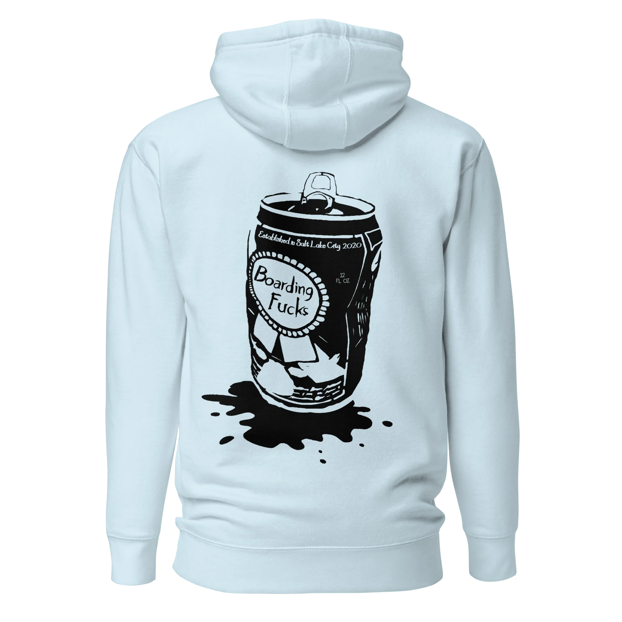 Boarding Fucks Hoodie - Beer Can - Image 6
