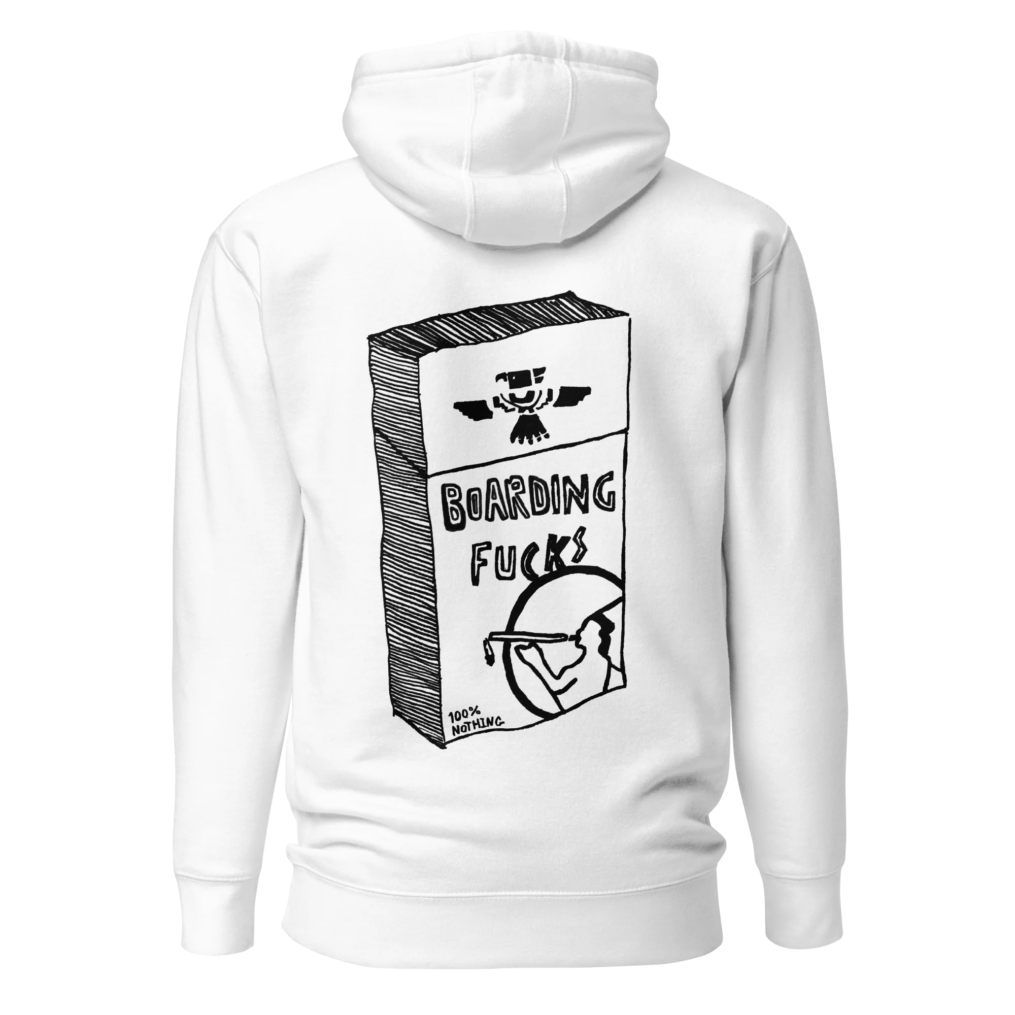 Boarding Fucks Hoodie - Cig Pack - Image 4
