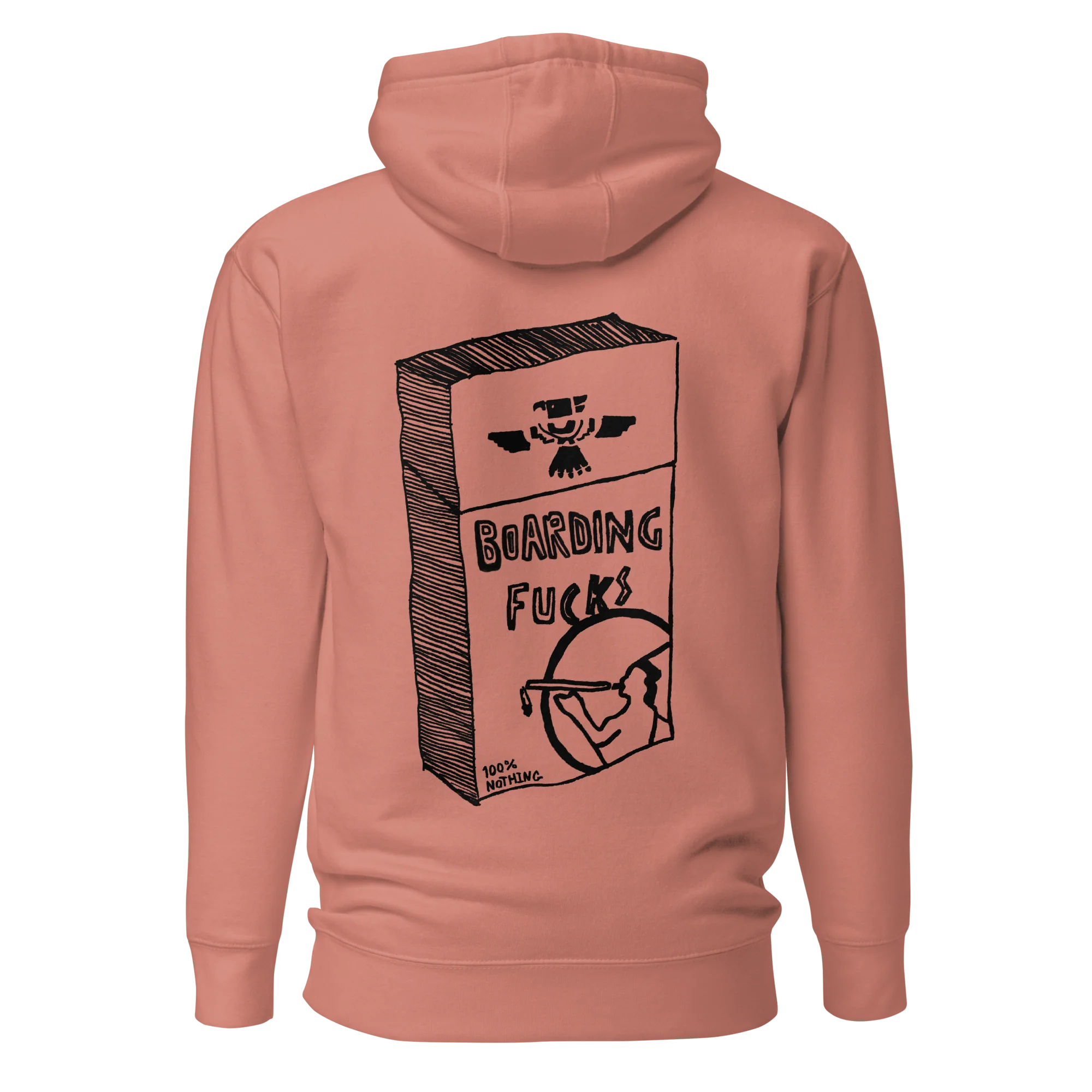 Boarding Fucks Hoodie - Cig Pack - Image 5