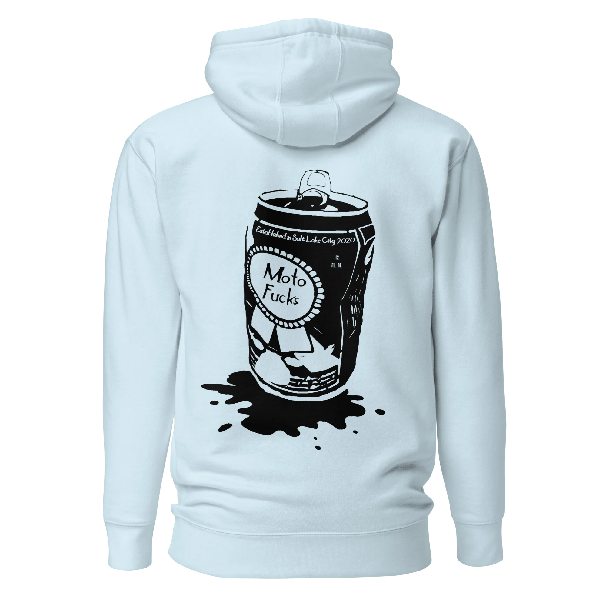Moto Fucks Hoodie - Beer Can - Image 5